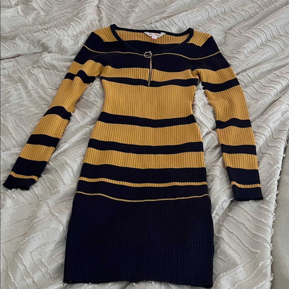 Striped Long Sleeve Dress